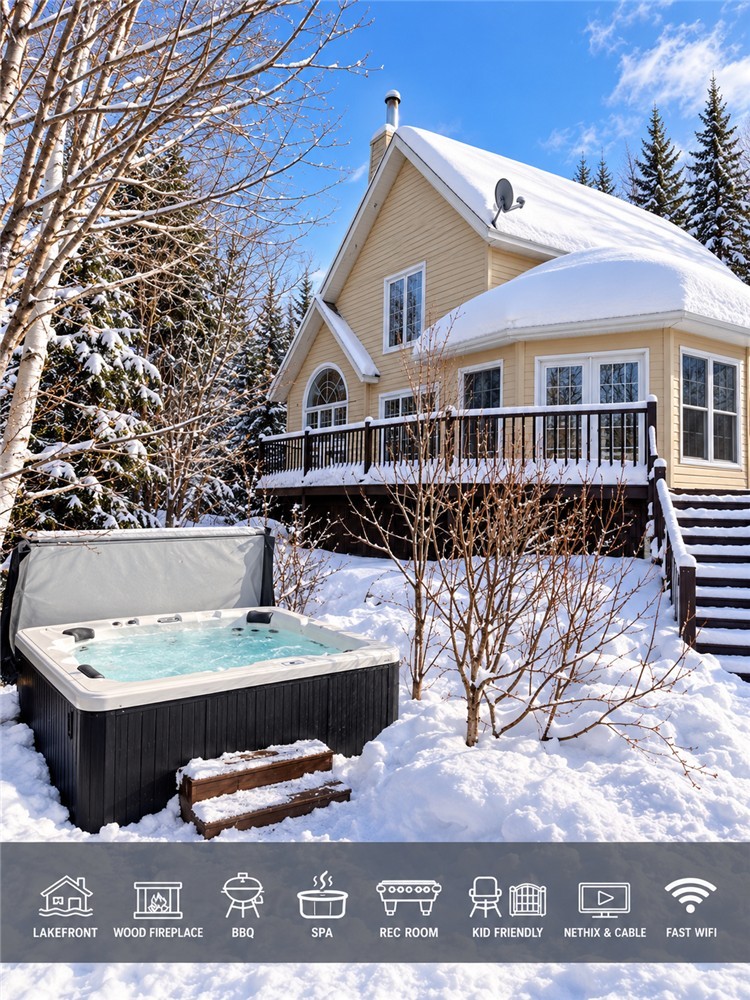 Lac Come Cottage | Waterfront | Jacuzzi | Wood fireplace  | Ski | Work from home