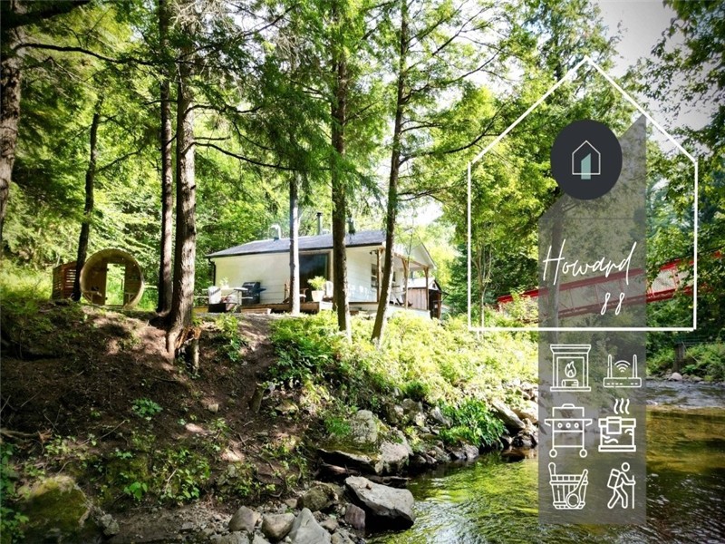 Le 88 Howard - spa, sauna, rivière & joli pont !
