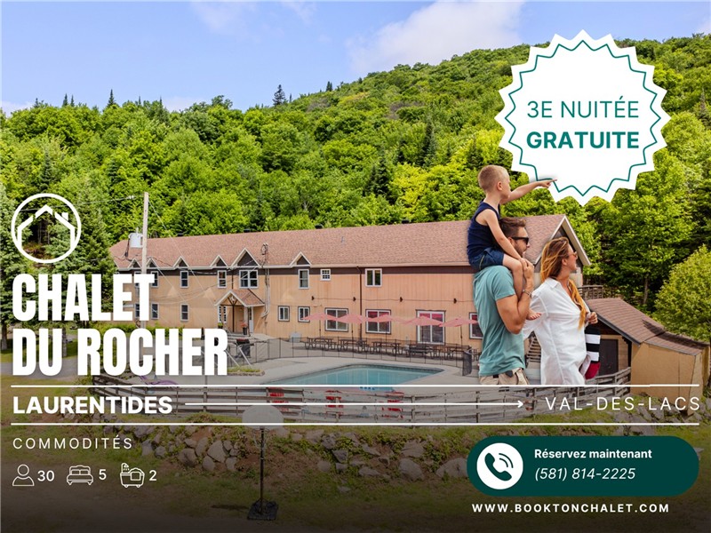 Le chalet Du Rocher du Domaine Val-des-Lacs