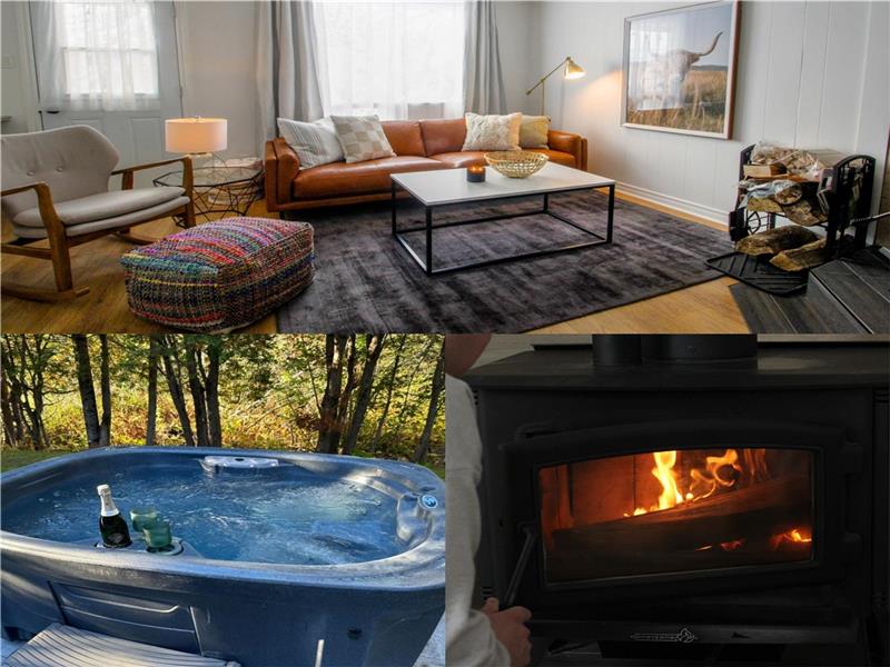 Repere d'Eastman – Spa • Wood fireplace