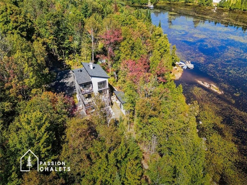 * PASSION CHALETS * | LE REPÈRE DU LAC JAUNE | SPA - LAKEFRONT - DOCK - WATERCRAFT - BBFOOT - FIRE