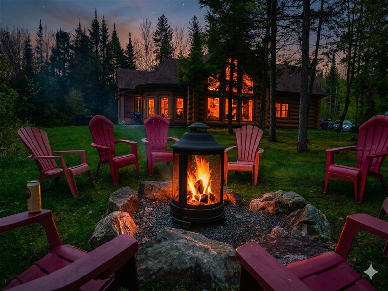 Chalet Paix Nordique 11 / Lac Fiddler/ spa prive / Chalet luxe/ Chalet a loué/ piscine chauffée