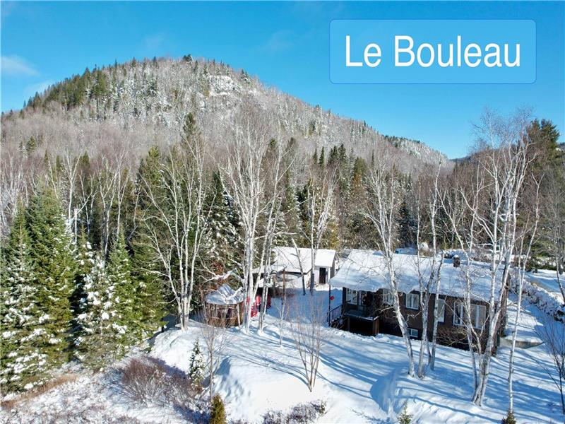 SAUF AU CHALET - LE BOULEAU (BORD DE LAC, SPA, SALLE DE JEUX, KAYAKS, 3 CHAMBRES FERMÉES, 8 PERS.)