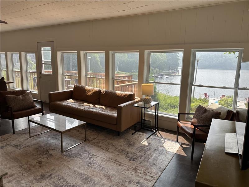 The Cabin is Direct waterfront, Mid Century Modern beauty