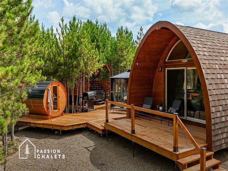 * PASSION CHALETS * | POD L'OASIS SAUNA & SPA | ACCÈS RIVIÈRE - BBQ - COIN FEU - DÉTENTE - NATURE