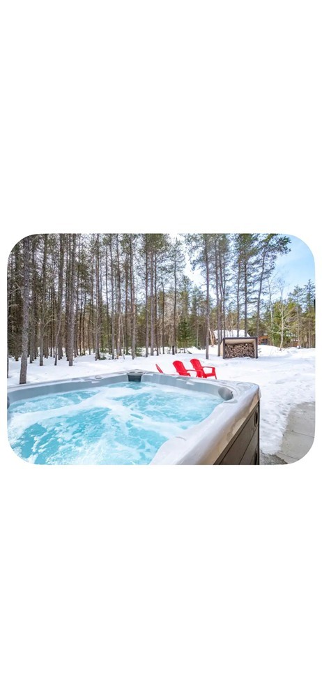 Le Harfang,  Chalet de prestige avec Spa, Foyer, Wi-Fi,  Saint-Alexis- des- Monts