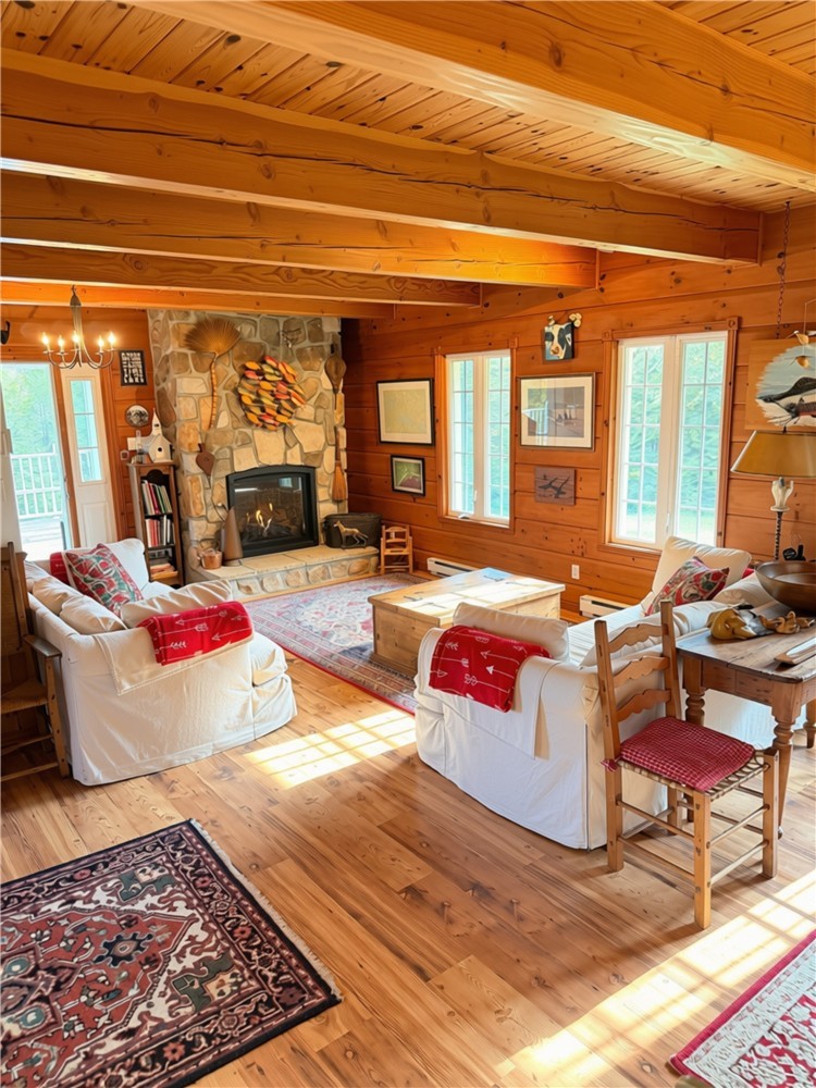 Laurentian Winter season rental on the edge of Lake Manitou in Ivry, 10-15 minutes from  Mont Blanc