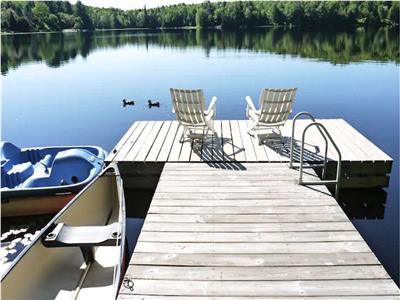 1-month before December 15 $3,200. Chalet Mont-Soleil Tremblant -Coveted 3br lakefront on Lac Dufour