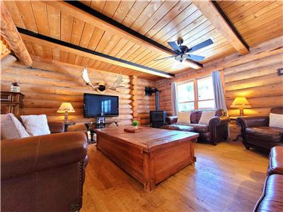 Big luxurious log cabin RESORT style for 25 ppl | hot tub, sauna, pool, game room