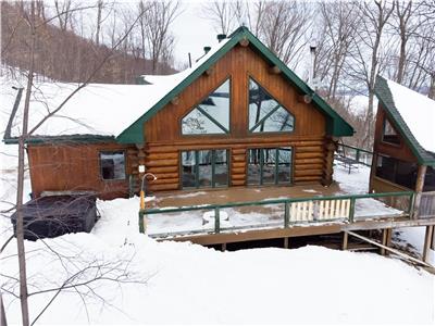 Domaine forêt d'eau - Log Home with access to Lac Simon