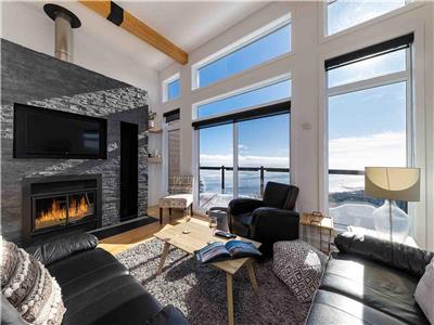 Condo Chalet - Le Belvdre 41H - Sommets Charlevoix - Great view, Jacuzzi, Fireplace, BBQ