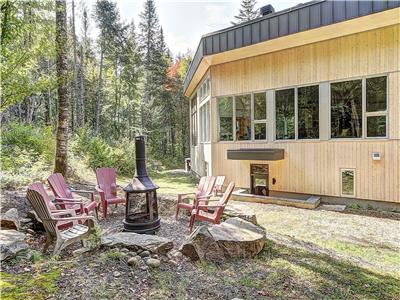 Le BERM | Luxueux chalet en nature | Spa | Foyer | Valle Bras-du-Nord | Plein-air