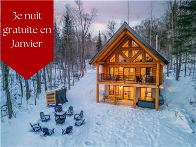 chalet en bois rond Le Refuge