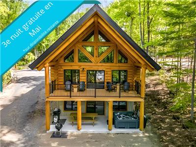 chalet en bois rond Le Refuge