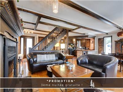 * PASSION CHALETS * | LE PETIT MANOIR | SPA - SAUNA - VUE SUR L'EAU - FOYER - 3e NUIT GRATUITE