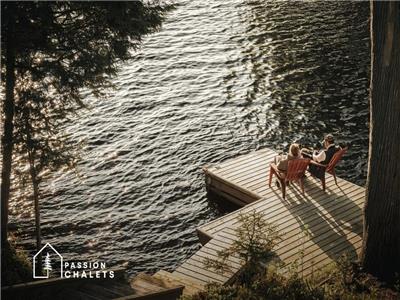 * PASSION CHALETS * | LE PAVILLON NORD | LAKE TAUREAU WATERFRONT - BIG DOCK - WATERCRAFT - FIREPLACE