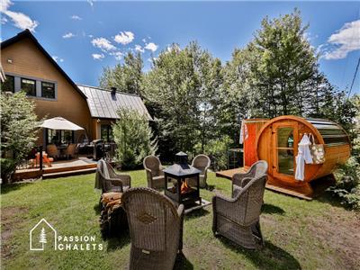 * PASSION CHALETS * | L'EXPÉRIENCE SPA & PLEIN AIR | SPA - SAUNA - TABLES DE JEUX - SKI VAL ST-CÔME